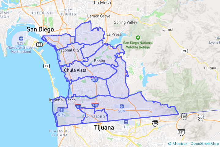 Service Area Map