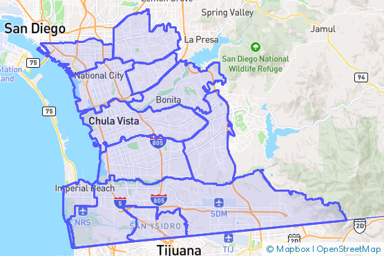Service Area Map