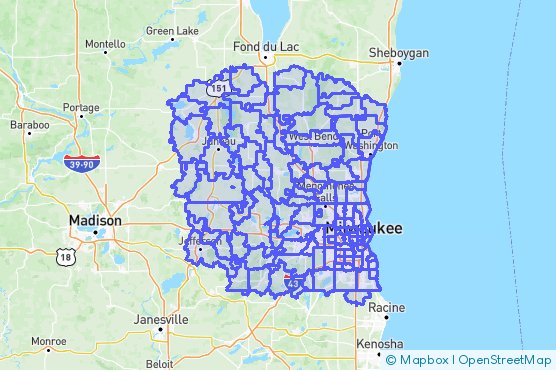 Service Area Map