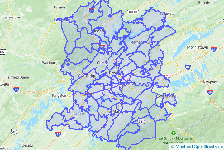 Service Area Map