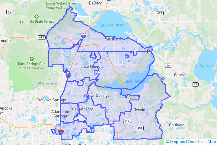 Service Area Map