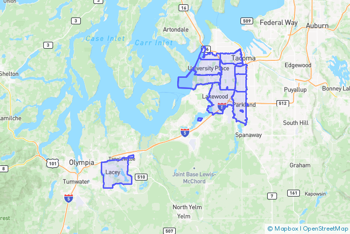 Service Area Map