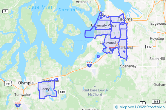 Service Area Map