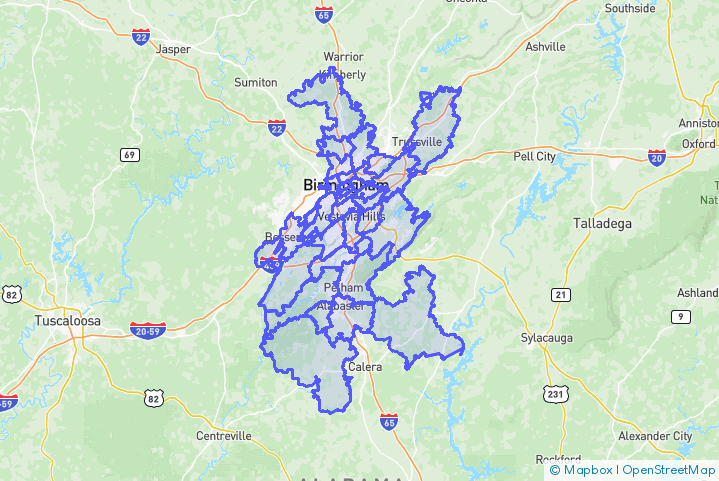 Service Area Map