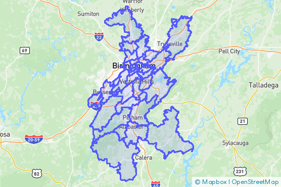 Service Area Map