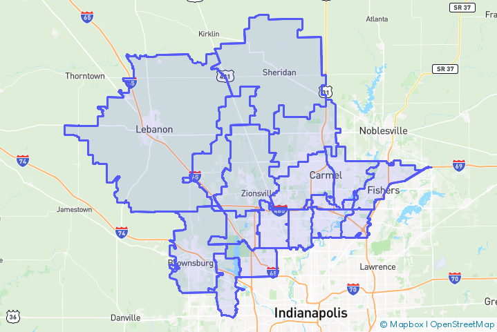 Service Area Map