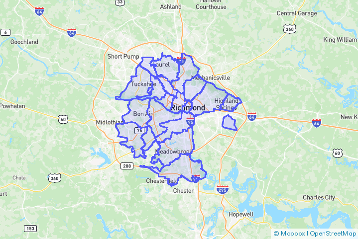 Service Area Map