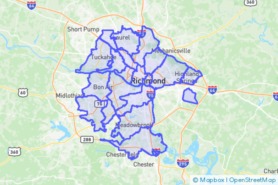 Service Area Map