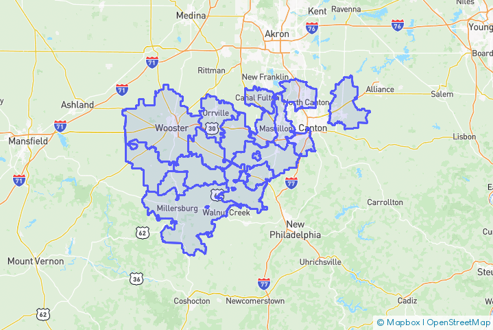 Service Area Map