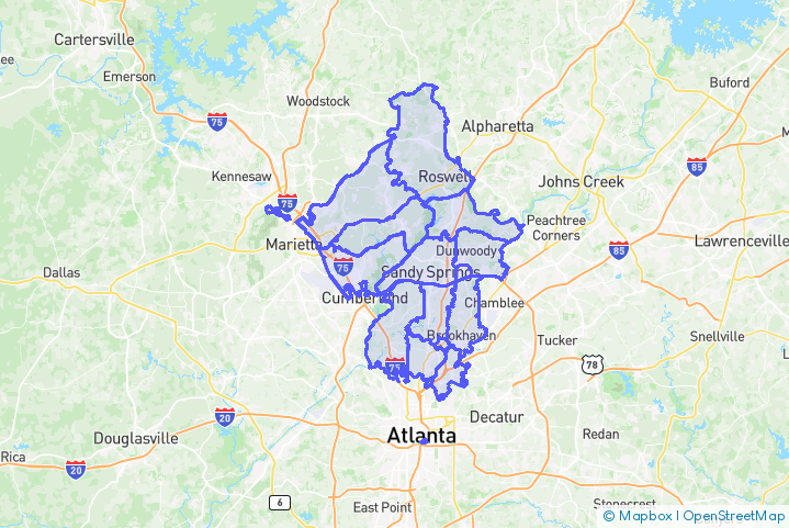 Service Area Map