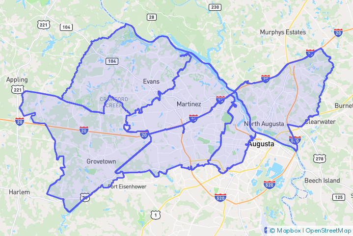 Service Area Map