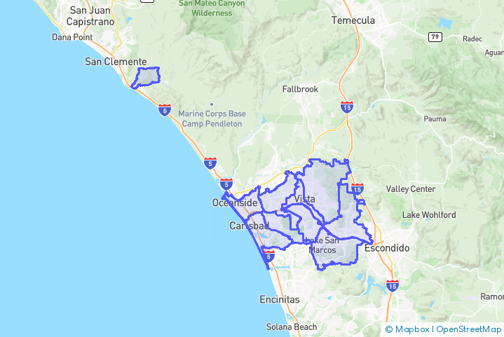 Service Area Map