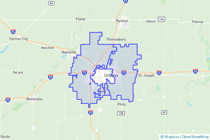 Service Area Map