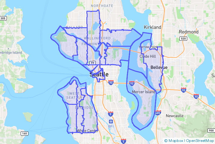 Service Area Map