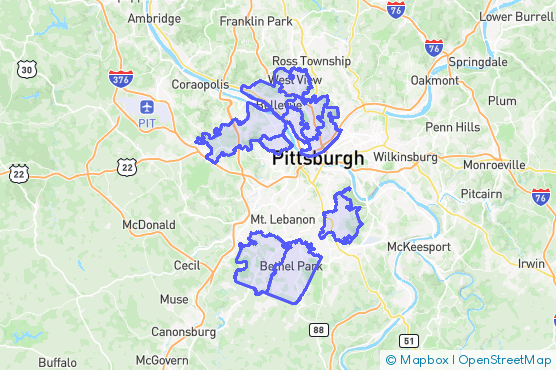 Service Area Map
