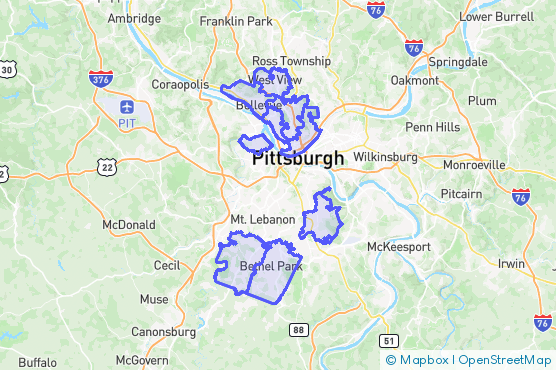 Service Area Map