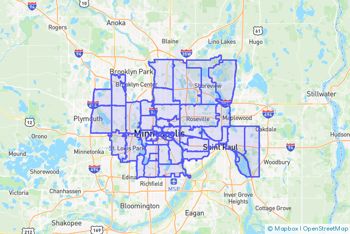 Service Area Map