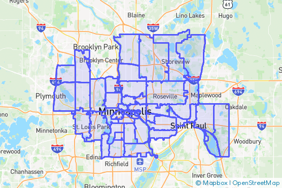 Service Area Map