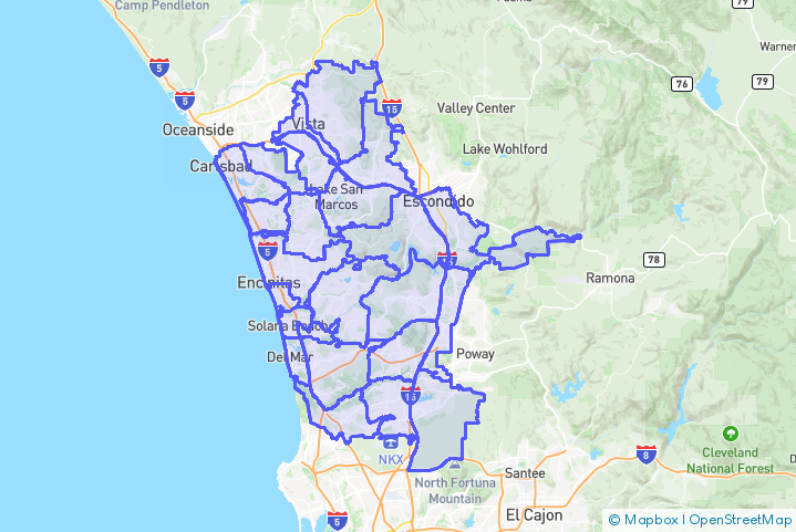 Service Area Map
