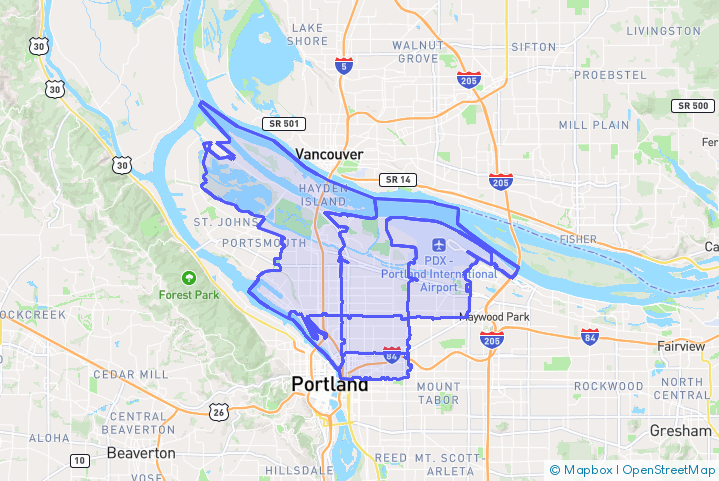Service Area Map