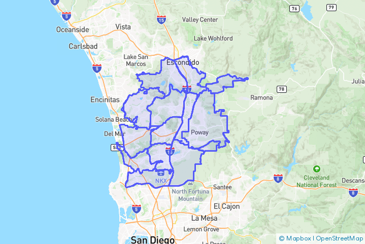 Service Area Map