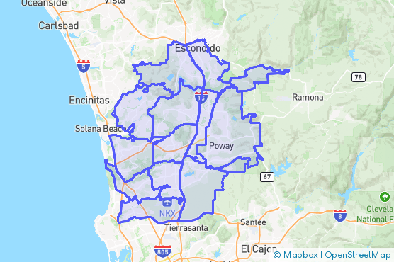 Service Area Map