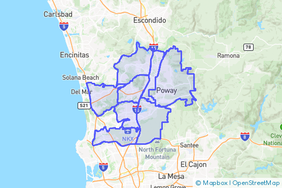 Service Area Map
