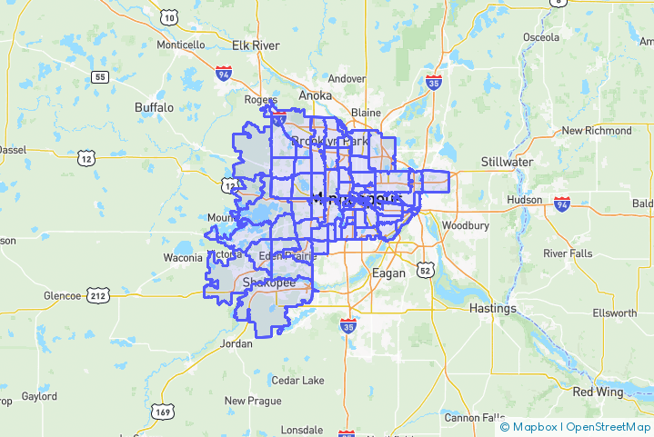 Service Area Map