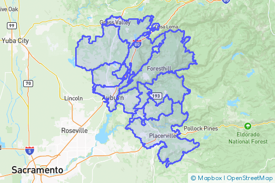 Service Area Map