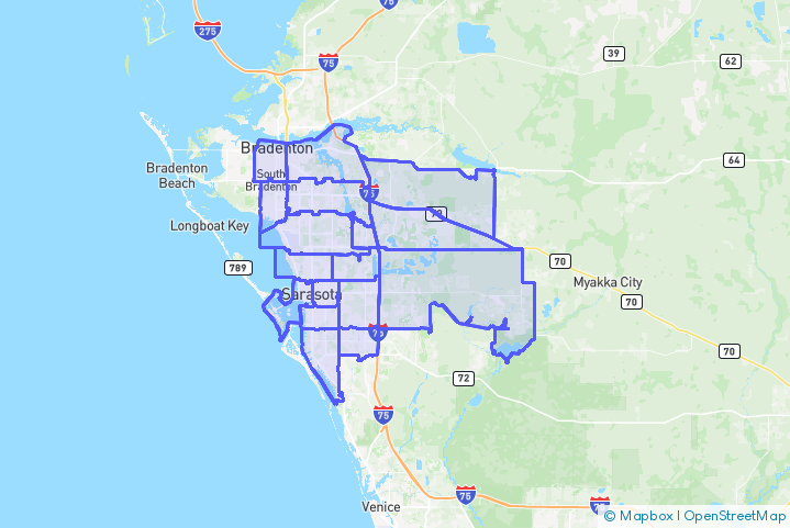 Service Area Map