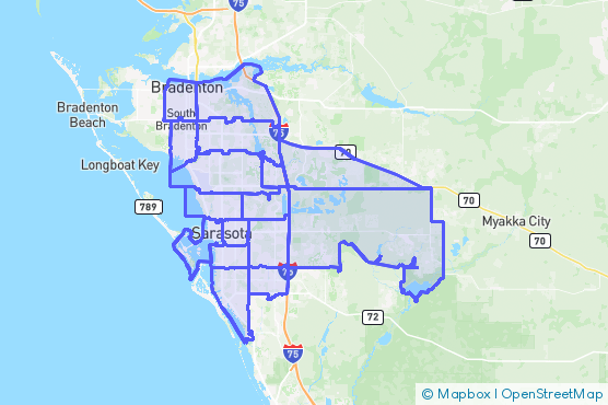 Service Area Map