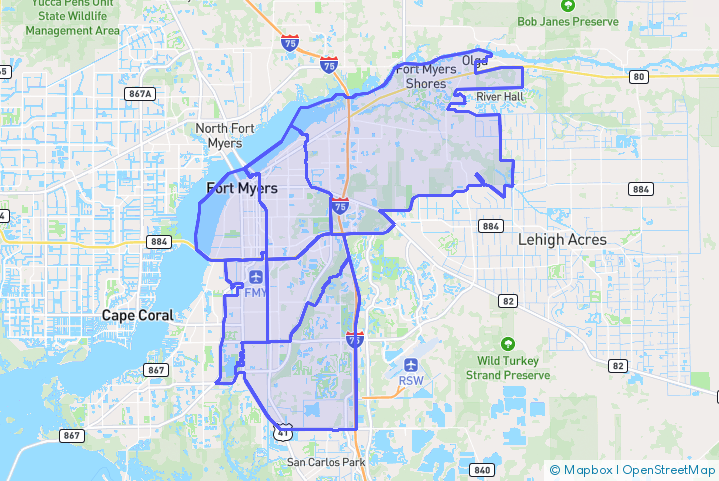 Service Area Map