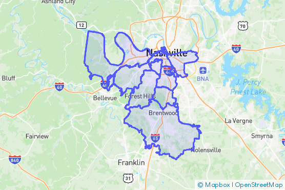 Service Area Map