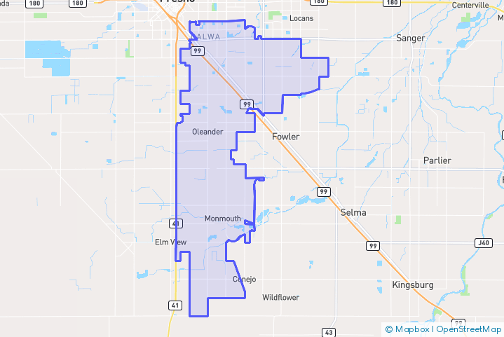 Service Area Map