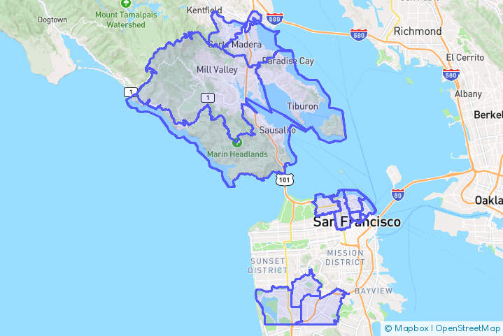 Service Area Map