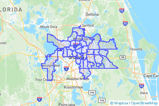 Service Area Map