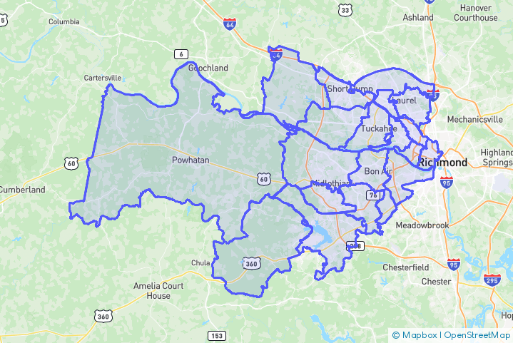 Service Area Map