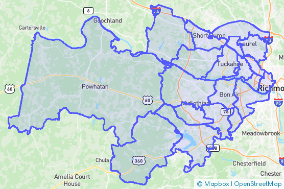 Service Area Map