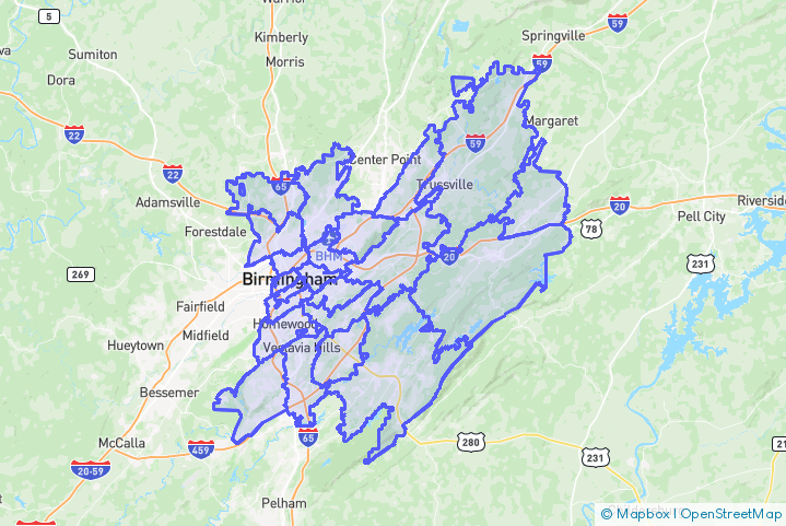 Service Area Map