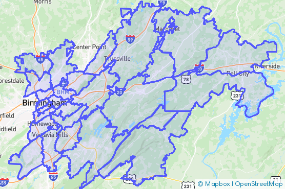 Service Area Map