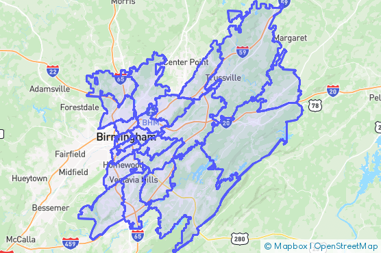 Service Area Map