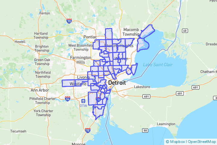Service Area Map