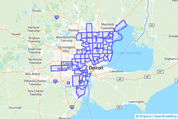 Service Area Map