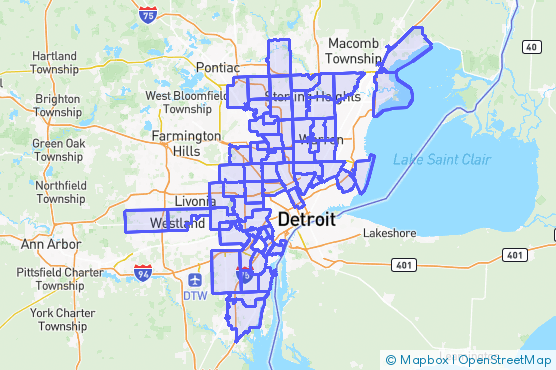 Service Area Map