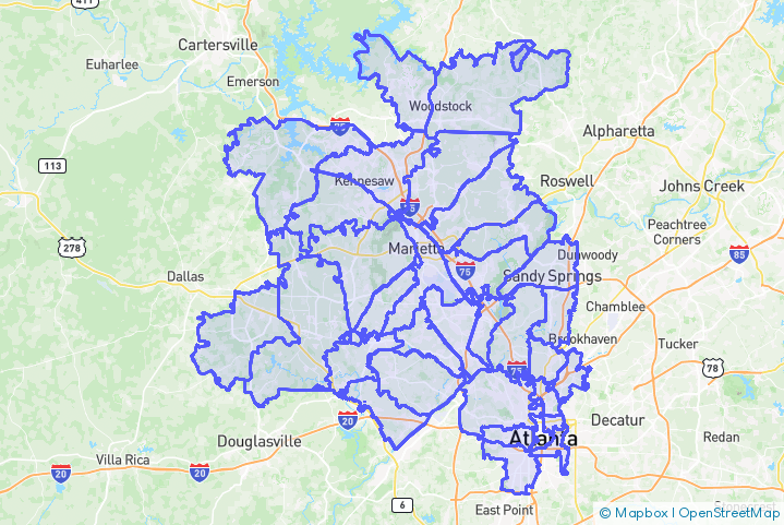 Service Area Map