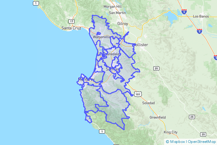 Service Area Map
