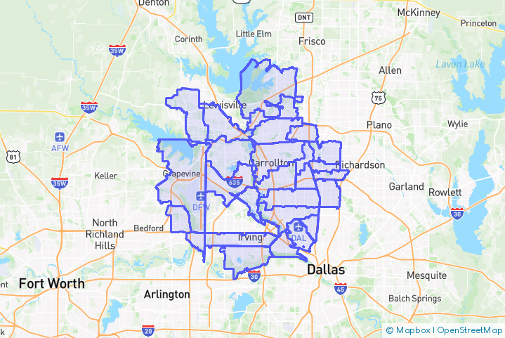 Service Area Map