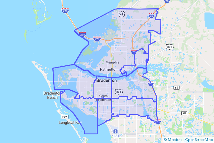 Service Area Map