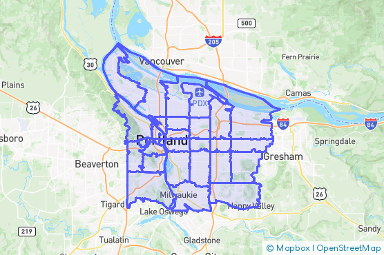 Service Area Map