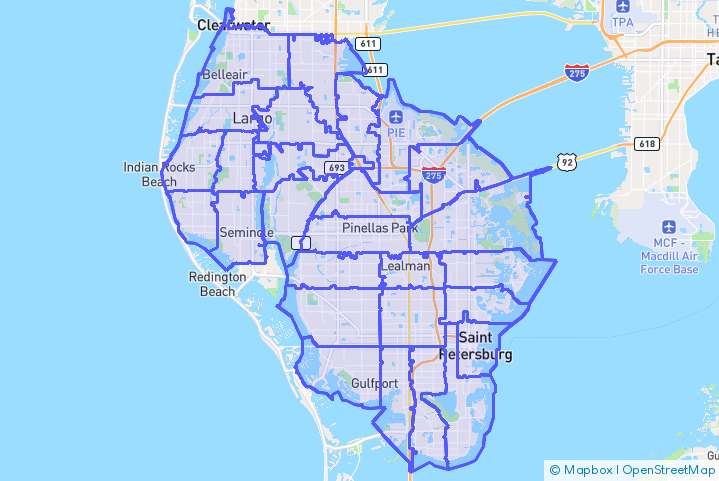 Service Area Map